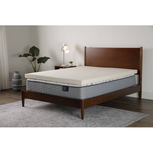 Serta CopperGel Memory Foam Mattress Topper, 3 Inch & Reviews Wayfair